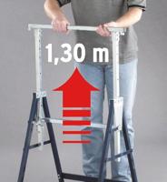 Brennenstuhl werkschraag "mb 160 h" telescopic metal trestle mb 160h - thumbnail