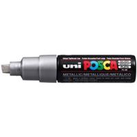 Paintmarker uni posca pc8k b schuin zilver - thumbnail