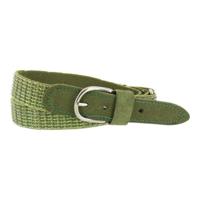 Oxxy elastische verstelbare riem glitter olive green - thumbnail