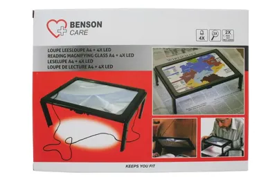 Vergrootglas met led Bensontools (27 x 20 x 2 cm)