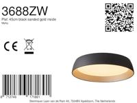Steinhauer Design plafondlampMykty zwart Ø 45cm - 3688ZW - thumbnail