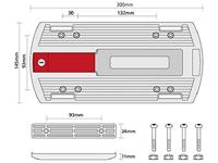 RIXEN & KAUL klickfix gta adapter voor bagagedrager klickfix adapter r&k f. carrier 145 x 310 x 19mm - thumbnail