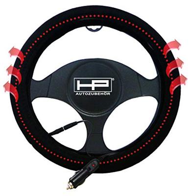 HP Autozubehör Lenkradbezug Heizbar 12V Stuurwielhoes (Ø) 39 cm Zwart
