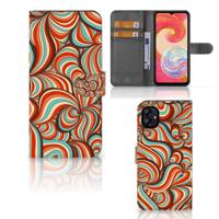 Samsung Galaxy A04e Hoesje Retro | Portemonnee hoesje - thumbnail