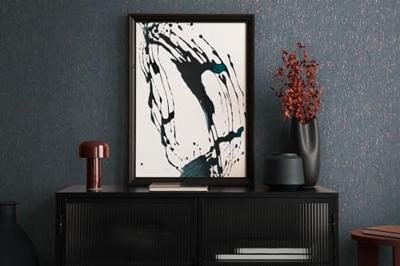 Livingwalls Smart Surfaces - Blauw - Metallic - 395622