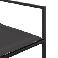 17-delige Tuinset met kussens textileen zwart - thumbnail