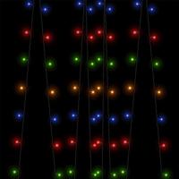 VidaXL Lichtsnoeren 2 st 2x200 led&apos;s solar binnen/buiten meerkleurig - thumbnail