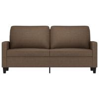 Tweezitsbank 140 cm stof bruin - thumbnail