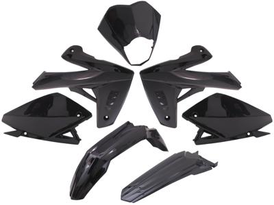 Edge Plaatset 7-delig voor rieju mrt 50 sm - zwart Edge Plaatset 7-delig voor rieju mrt 50 sm - zwart