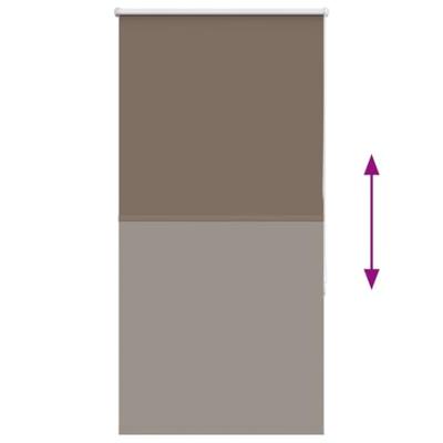 Rolgordijn verduisterend koffie 85x130 cm stofbreedte 80,7 cm