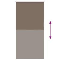 Rolgordijn verduisterend koffie 85x175 cm stofbreedte 80,7 cm - thumbnail