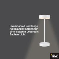 SLV Buiten tafellampVinolina wit - oplaadbaar - 1007360 - thumbnail