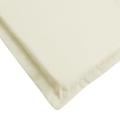 VidaXL Ligbedkussen 200x70x3 cm oxford stof crèmekleurig