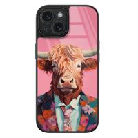 iPhone 15 glazen hardcase - Schotse Hooglander - thumbnail