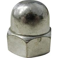 TOOLCRAFT M3 D1587-STAHL:A2K 194786 Zeskant dopmoeren M3 DIN 1587 Staal Verzinkt 10 stuk(s) - thumbnail