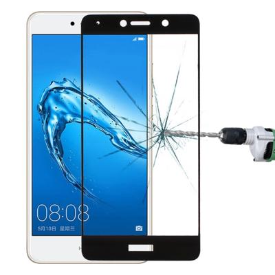 Voor Huawei genieten van 7 Plus 0.33mm 9H oppervlaktehardheid zeefdruk volledige scherm gehard glas Screen Protector (zwart)