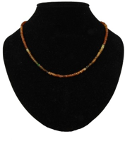 Edelstenen Ketting Toermalijn Oranje Facet - thumbnail