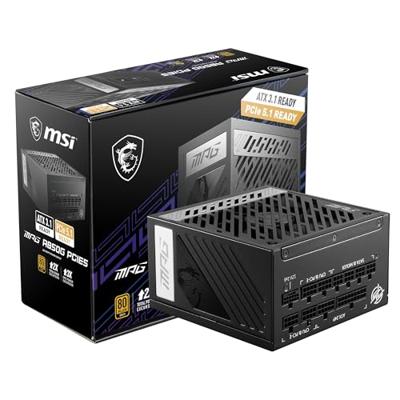 MSI MPG A850G PCIE5 850W voeding MSI MPG A850G PCIE5 850W voeding