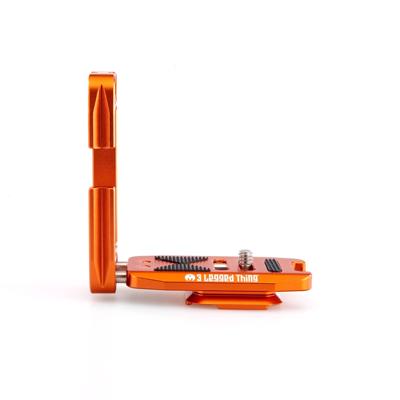 3 Legged Thing Ellie PD korte universele snelwisselhoek, Peak Design Capture-compatibel, kort - koper (oranje)