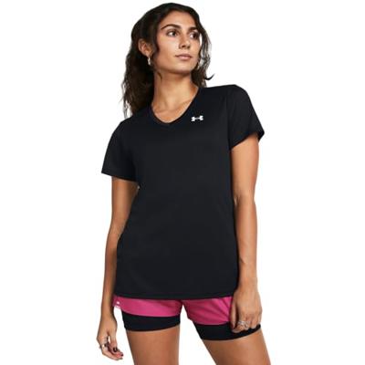 Under Armour Tech V-Neck Sportshirt Dames S/36 Under Armour Tech V-Neck Sportshirt Dames S/36