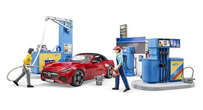 bruder bworld Tankstation en Carwash speelfiguur