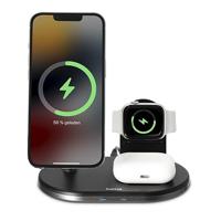 Hama 3in1 Draadloos Oplaadstation MagCharge Multi Voor IPhone AirPods En Watch - thumbnail
