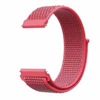 Garmin Vivoactive 4 / 4L - Sport Loop nylon bandje - Donkerroze - thumbnail