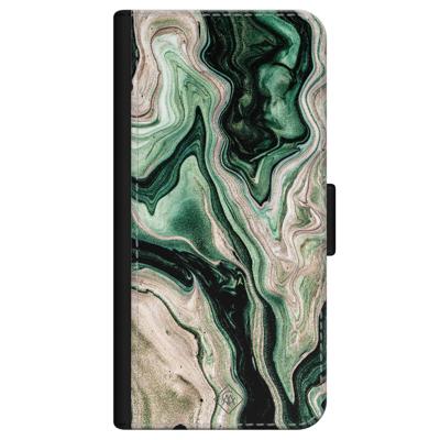 iPhone 12 mini flipcase - Green waves