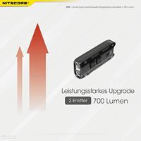 NiteCore TIP SE schwarz Zaklamp werkt op een accu LED 700 lm 26 g - thumbnail