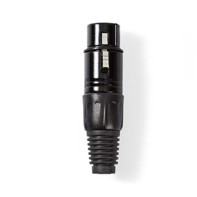 XLR-Connector | XLR 3-pins female | Zwart XLR-Connector | XLR 3-pins female | Zwart