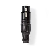 Nedis COTP15902BK Xlr-connector Xlr 3-pins Female Zwart - thumbnail