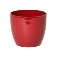 Floran bloempot boule 12x9,8 cm wijnrood - thumbnail