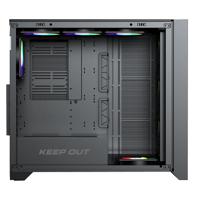 ATX Semi-toren BehuizingKEEP OUT XC-911 PRO MASTER Zwart - thumbnail