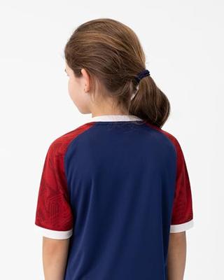 JAKO 4224K Shirt Iconic Km Kids - Navy/Chillrood - 164
