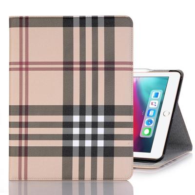 Geruite textuur horizontale Flip PU lederen case voor iPad Pro 12 9 inch (2018) met houder & kaartsleuven & portemonnee (wit)