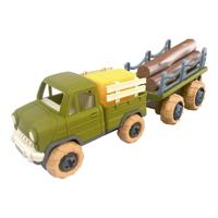 Tractor met Aanhanger Bruine Kar - thumbnail