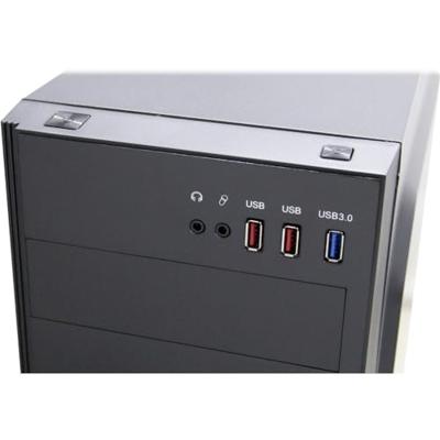Inter-Tech b-42 rgb midi tower behuizing (zwart | 3x usb-a | rgb | window)