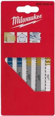 Milwaukee Set decoupeerzaagbladen - T-schachtopname Set - VE=5 - 4932345825