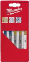 Milwaukee Set decoupeerzaagbladen - T-schachtopname Set - VE=5 - 4932345825 - thumbnail