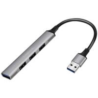 LogiLink UA0391 USB 3.0-hub Aluminium-grijs - thumbnail