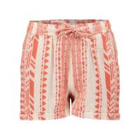 Geisha zomer short meisjes - fancy woven - oranje / off wit - thumbnail