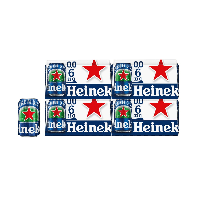 Heineken - 0.0 Alcoholvrij Bier - 24x 330ml