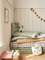 Bedrukt vloermatras saliegroen - thumbnail