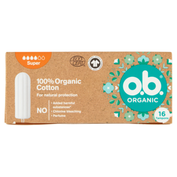 OB Tampons organic super 16 Stuks