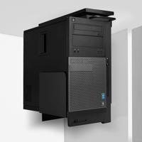 LINDY Sliding Under Desk PC Holder 40284 PC-houder Onder tafel Zwart Belastbaar tot: 30 kg - thumbnail