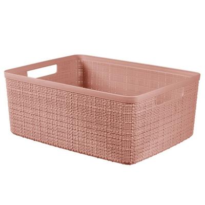 Curver Jute opbergmand M 12 liter rose dawn
