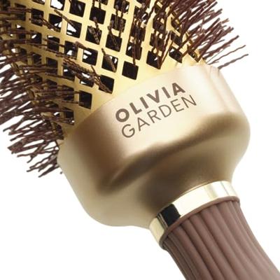 Olivia Garden Wavy Bristles Gold&Brown Brush Ø45mm