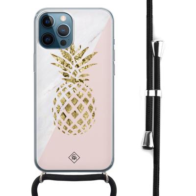 iPhone 12 Pro Max hoesje met koord - Ananas