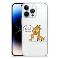 iPhone 14 Pro Max Telefoonhoesje met Naam Giraffe - thumbnail
