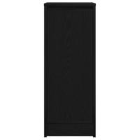 Dressoir 29,5x34x76 cm spaanplaat zwart eikenkleurig - thumbnail